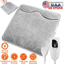 Electric Foot Warmer Heater Fast Heating Pad Cushion Mat Machine Washable with 6 Temperature Settings 4 Timer Modes