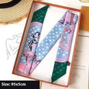 Thin Ribbon Bag Handle Decoration Scarf