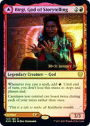 Birgi, God of Storytelling // Harnfel, Horn of Bounty (PRE-123S) - Kaldheim Promos Foil