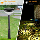 4Packs Solar Pathway Light Color Changing Garden Light Landscape Stake Ornamental Light for Yard Patio Lawn