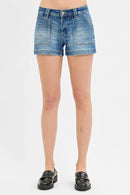 RISEN Low Rise Patched Pocket Shorts