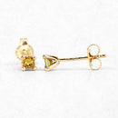 0.25 Carat Genuine Yellow Diamond 14K Yellow Gold Earrings (SI1-SI2)