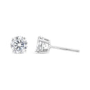 14K White Gold 5/8 Cttw Lab Grown Diamond 4-Prong Classic Stud Earrings (F-G Color, VS2-SI1 Clarity)