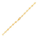 14k Yellow Gold Bracelet with Polished Circles