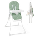 Easy Clean Compact Highchair with Removable Adjustable Tray and PU Seat Cushion