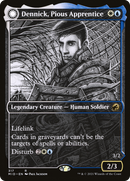 Dennick, Pious Apprentice // Dennick, Pious Apparition (MID-317) - Innistrad: Midnight Hunt: (Showcase, Double Faced Transform) Foil