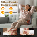 Shiatsu Back And Waist Massager With Heat Cordless Rechargeable Kneading Lower Back Massage Pillow Portable Lumbar Massager For Home Car Office