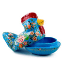 Wooden Rooster Figurine for Easter, Fillable Decorative Accent 5-Inch x 4-Inch