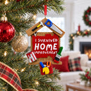 I Survived Home Improvement Sign with Tools Resin Christmas Ornament