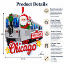 Chicago CTA L Train Santa Resin Christmas Ornament