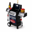 Licensed To Grill BBQ Grill Resin Christmas Ornament