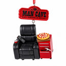 Man Cave Eat Drink And Relax Sign Resin Christmas Ornament