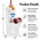 Plumber’s Throne Toilet and Tools Funny Resin Christmas Ornament