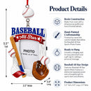 Baseball All Star Picture Frame Resin Christmas Ornament