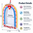 Mommy To Be Rainbow Picture Frame Resin Christmas Ornament