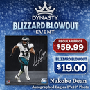 Nakobe Dean Blackout Action Philadelphia Eagles Autographed 8" x 10" Football Photo