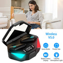 Wireless TWS 5.0 Earbuds Headphone in-Ear Earphone Headset with Charging Case Waterproof Low Latency Game Mode