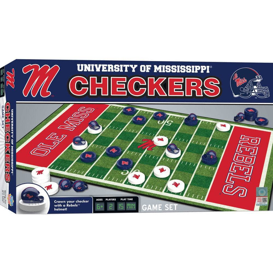 Ole Miss Rebels Checkers Board Game