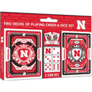 Nebraska Cornhuskers - 2-Pack Playing Cards & Dice Set