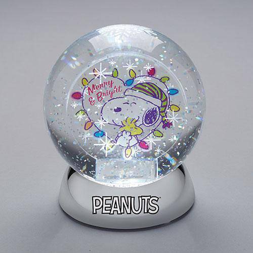 Enesco Peanuts - Snoopy and Woodstock - Merry & Bright Waterdazzler 4.5