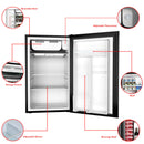 3.2 cu.ft. Mini Dorm Compact Refrigerator-Black