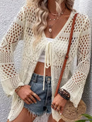 Crochet Tie Front Cardigan