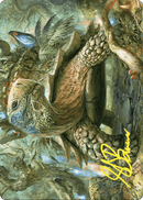 Blossoming Tortoise // Blossoming Tortoise (AWOE-024) - Wilds of Eldraine Art Series (Borderless) Foil