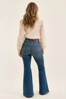 Judy Blue High Waist Double Button Tummy Control Flare Jeans