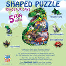 Dinosaur Days - 100 Piece Shaped Jigsaw Puzzle