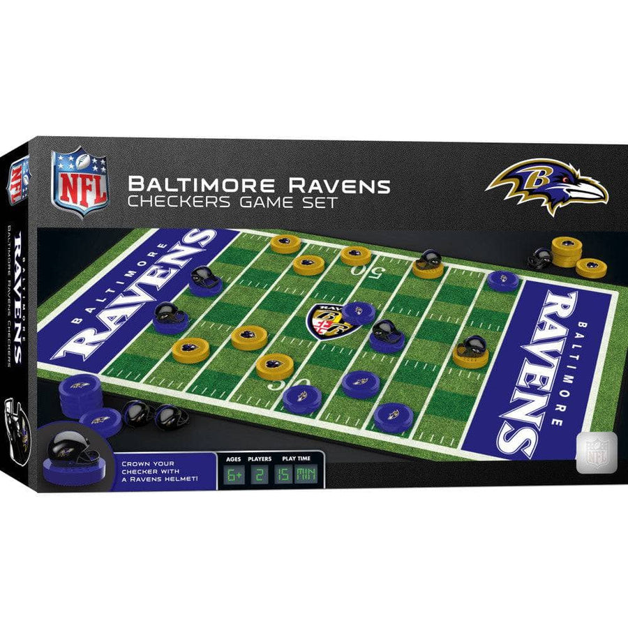 Baltimore Ravens Checkers Board Game