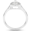 14K White Gold 0.63 Carat Genuine White Diamond Ring