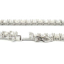 45.00ct Moissanite Tennis Necklace Sterling Silver