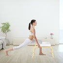 Yoga Headstand Wood Stool with PVC Pads