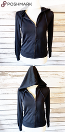 Hippie Rose Juniors Velvet Stripe Hoodie, Size XS