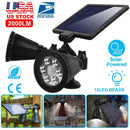 Solar Lights Outdoor Solar Power Motion Sensor Spotlights 2000lm Security Lights w/ Dual Head 360¡ Rotatable IP44 Wall Lights Garden Garage Driveway