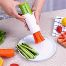 Versatile Manual Vegetable Chopper - Perfect for Cucumbers, Carrots & More - Durable ABS Kitchen Gadget