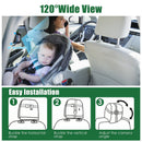 1080P Dual Baby Car Monitor – 120° Wide View, Night Vision, HD Split Screen