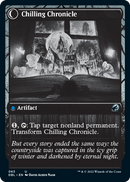 Mysterious Tome // Chilling Chronicle (DBL-063) - Innistrad: Double Feature: (Double Faced Transform) Foil