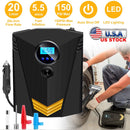 Tire Inflator 12V DC 100W 150PSI Digital Tire Pump w/LCD Display Electric Air Compressor Pump 20L/Min Air Flow
