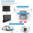 FHD 1080P Touch Screen Car DVR Dash Camera 4In 3 Lens Vehicle Driving Recorder Seamless Loop Recording