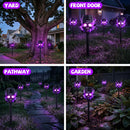 Solar Skull Torch Lights 4-Pack with Purple Flame Effect