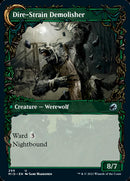 Burly Breaker // Dire-Strain Demolisher (MID-299) - Innistrad: Midnight Hunt: (Showcase, Double Faced Transform)