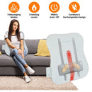 Shiatsu Back MassagerÊ3D Deep Tissue Kneading Massage Pillow Cordless USB Rechargeable with 3 Massaging Modes 2 Heating Levels 10Mins Auto-OffÊfor Bac