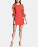 Kensie Women's Lace-Trim Bell-Sleeve Dress, Size 6