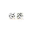 3 cttw Certified IGI Lab Grown Round Diamond Stud Earrings 14k Yellow Gold (G/VS2)
