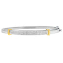 14K Two-Toned Gold Princess Cut Diamond Fashion Bangle (1 cttw, H-I Color, SI1-SI2 Clarity)