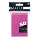 Ultra PRO: Standard 50ct Sleeves - PRO-Matte (Bright Pink)