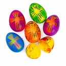 Set of 12 Bright Crosses Plastic Easter Eggs 2.25 Inches