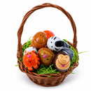 Set of 12 Animals Plastic Easter Eggs- Tiger, Zebra, Monkey