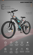 26x2.35 Inch E-Bike 48V 500W Rear Motor 15AH Lithium Battery Front Suspension & Dual Mechanical Disc Brakes